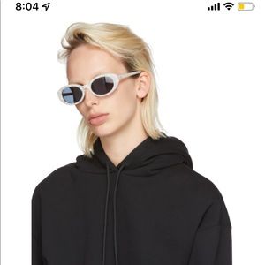 Roberi and Fraud White Betty Sunglasses